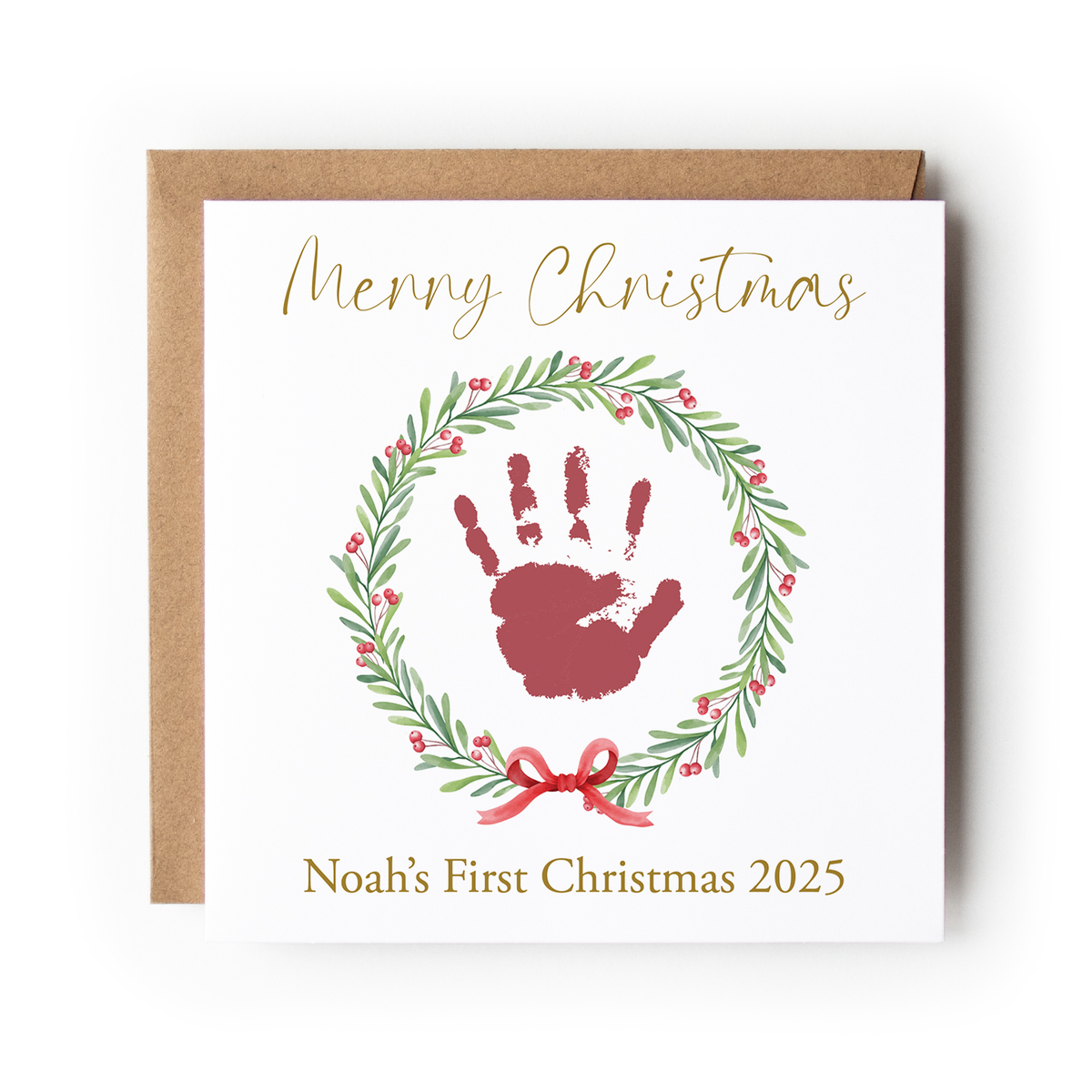 First Christmas Handprint & Footprint Card Packs