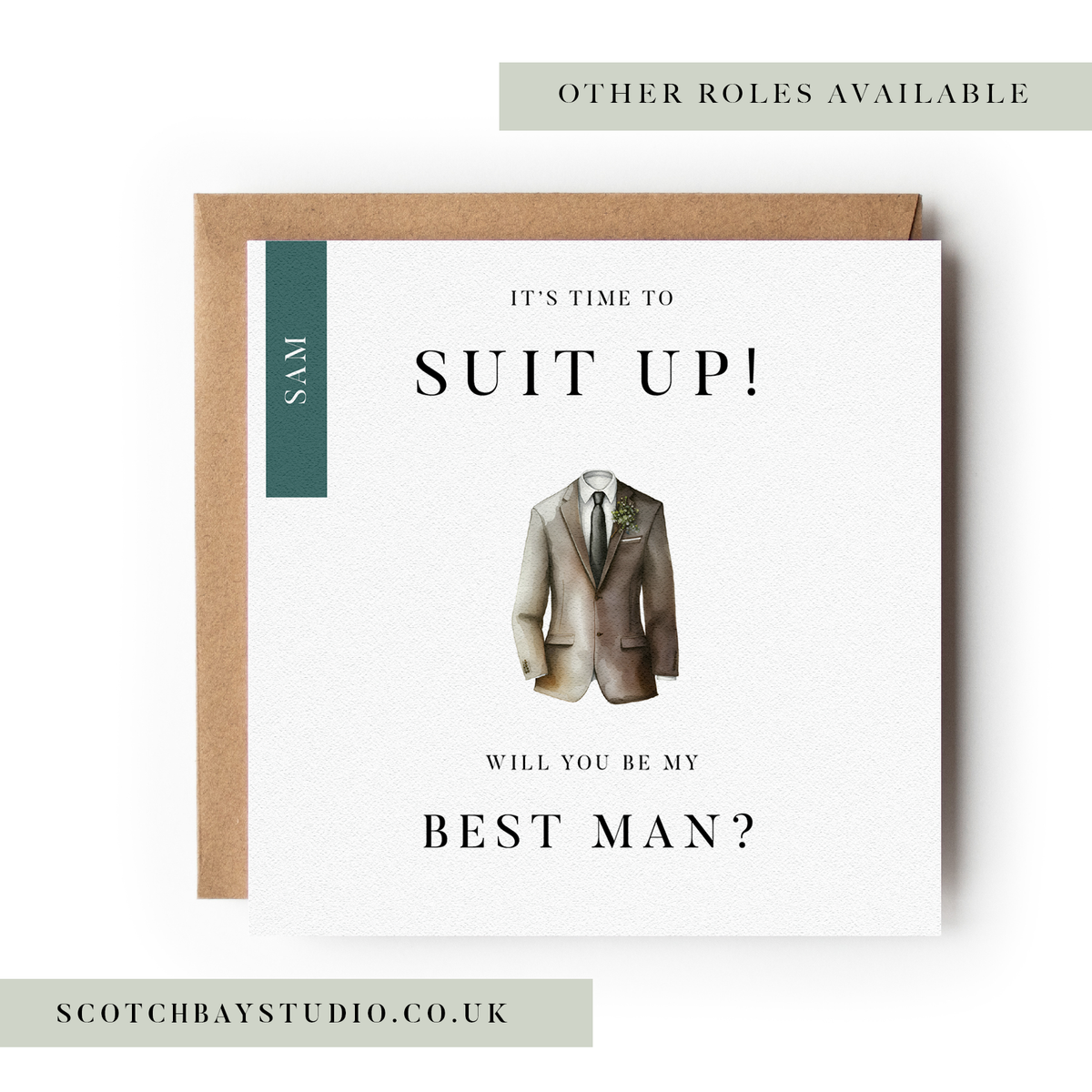 Wedding Proposal Card - Suit Up