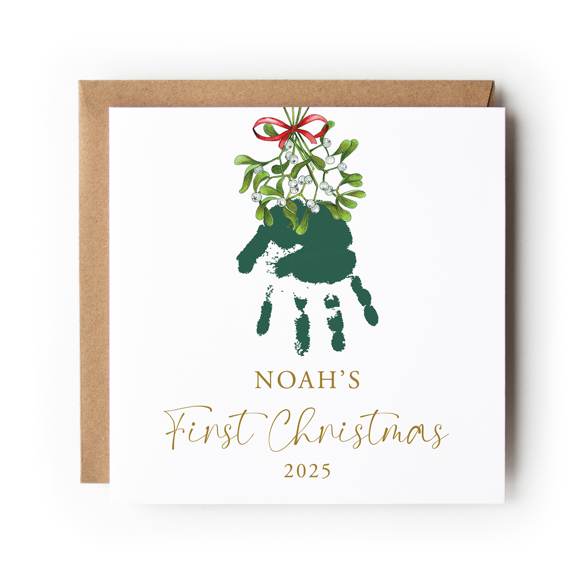 First Christmas Handprint & Footprint Card Packs