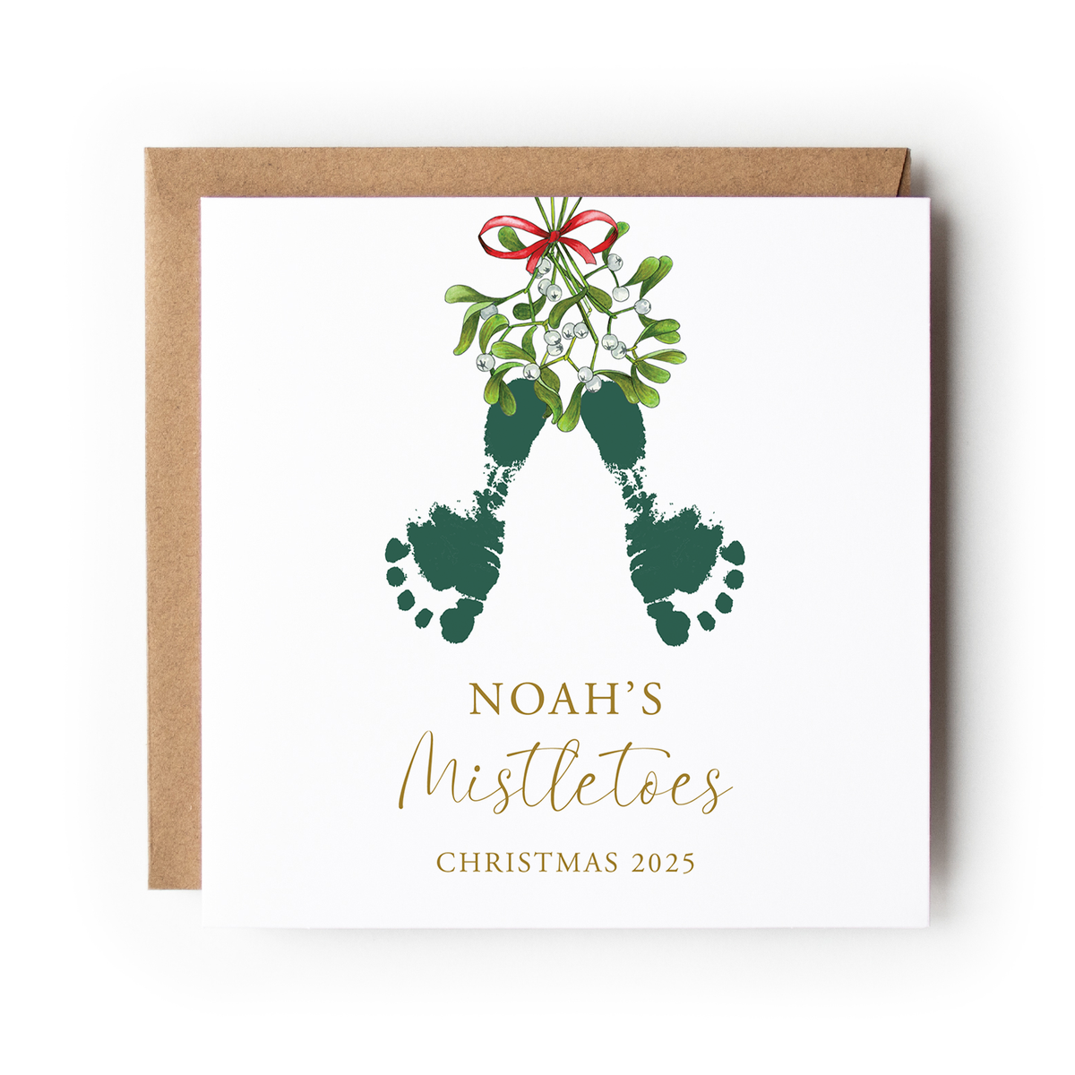 First Christmas Handprint & Footprint Card Packs