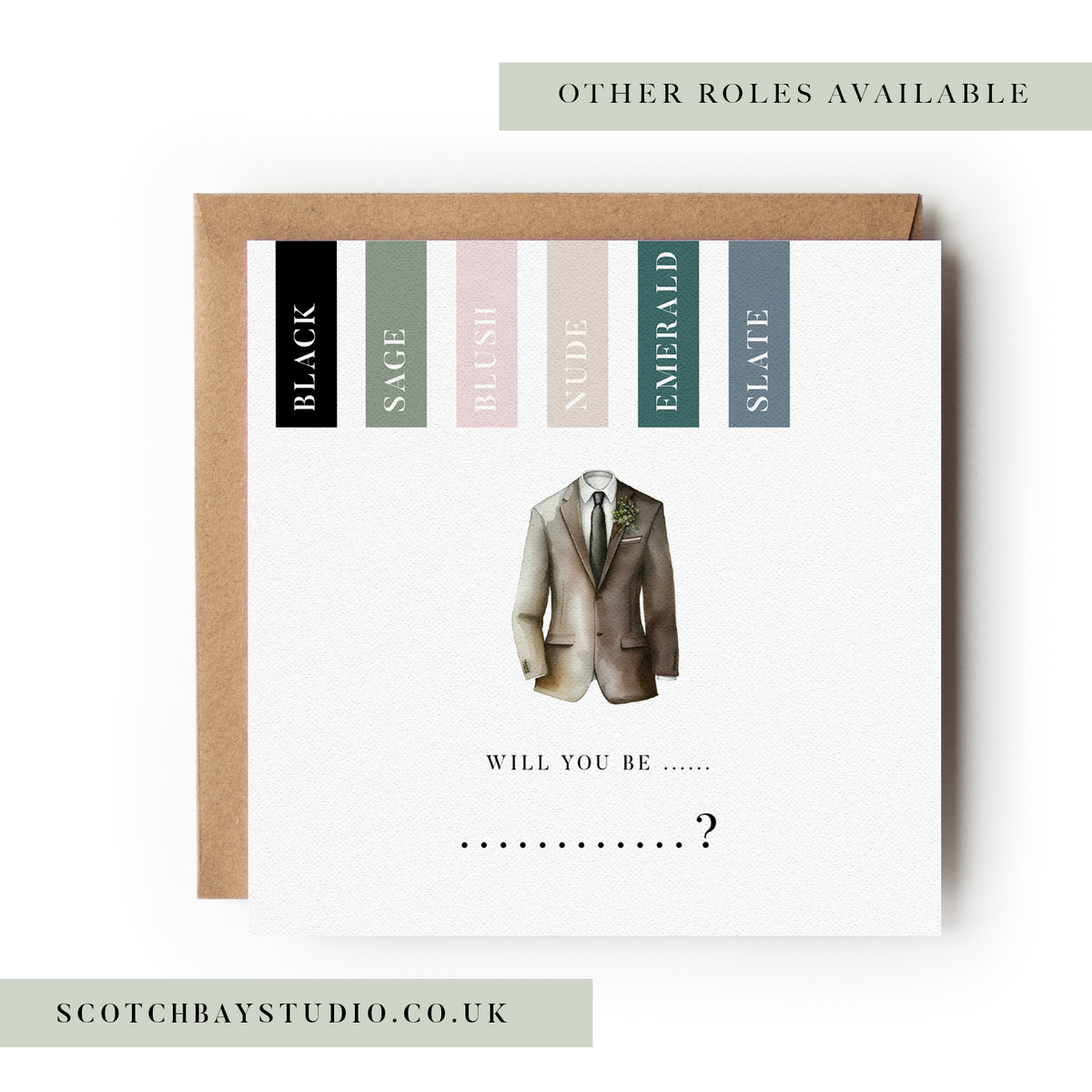 Wedding Proposal Card - Suit Up