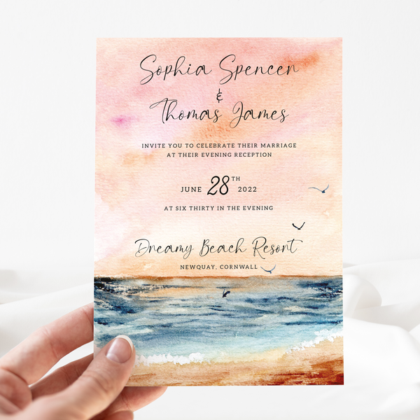 OceanBlush Day Invite