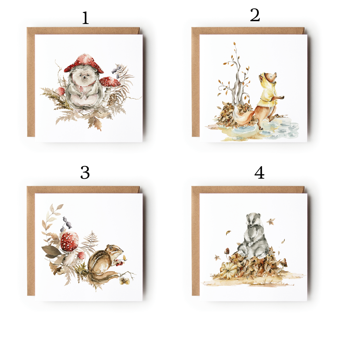 Autumn Animals: Pack of 6