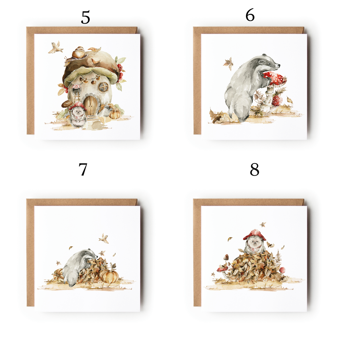 Autumn Animals: Pack of 6