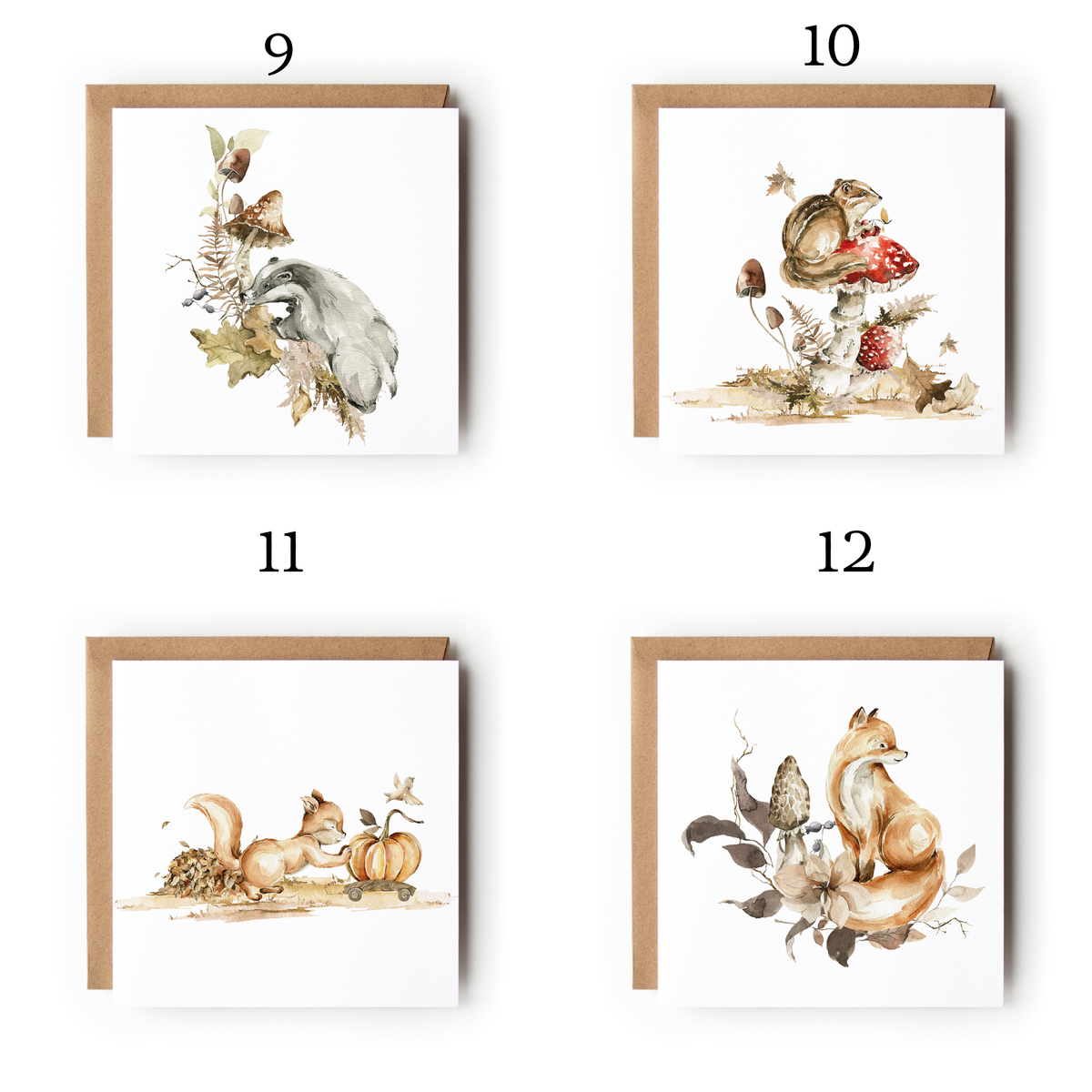 Autumn Animals: Pack of 6