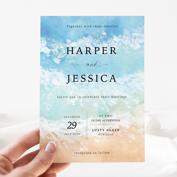 OceanHaze Day Invitation