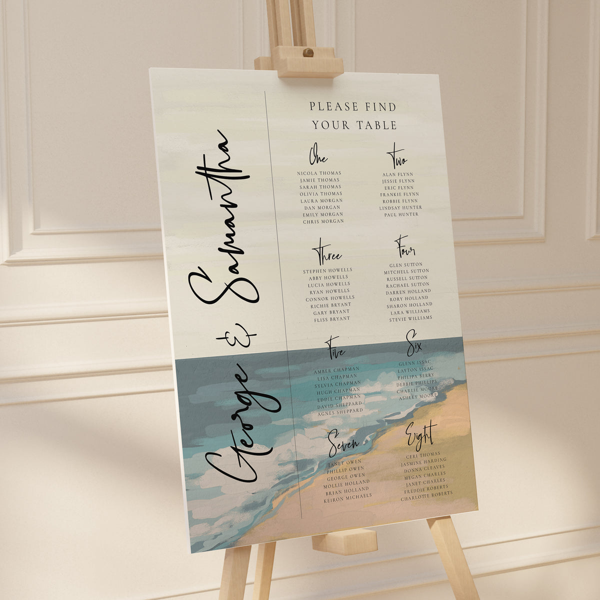 Beachcomber Seating Plan