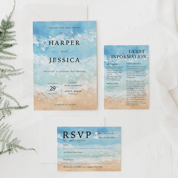 Oceanhaze Invitation Suite