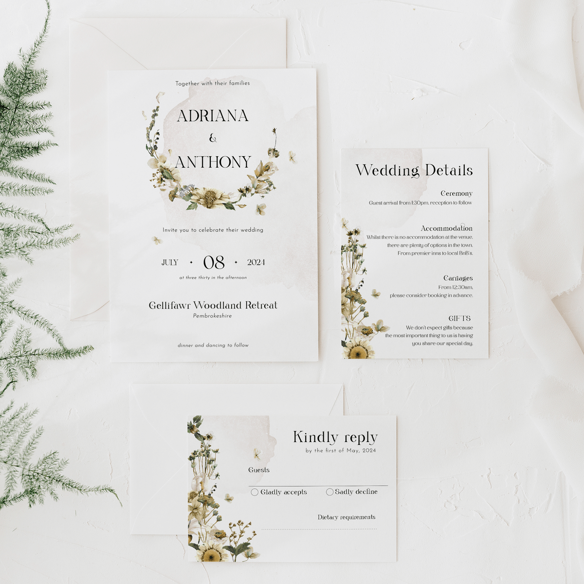 FrostBloom Invitation Suite