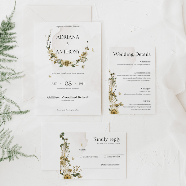 FrostBloom Invitation Suite