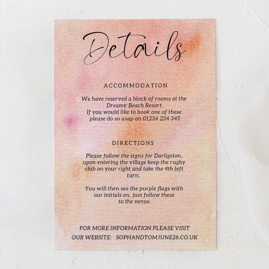 OceanBlush: Details Card