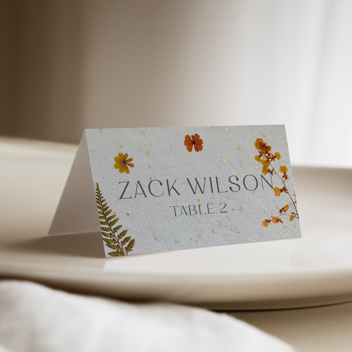 Gilded Flora Place Settings