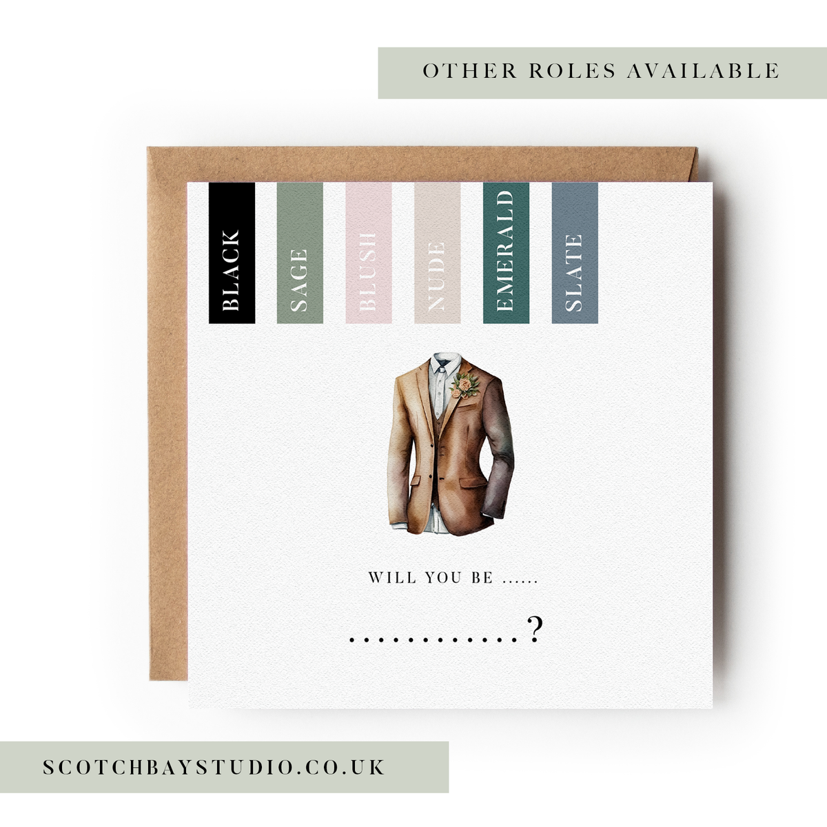 Wedding Proposal Card - Suit Up