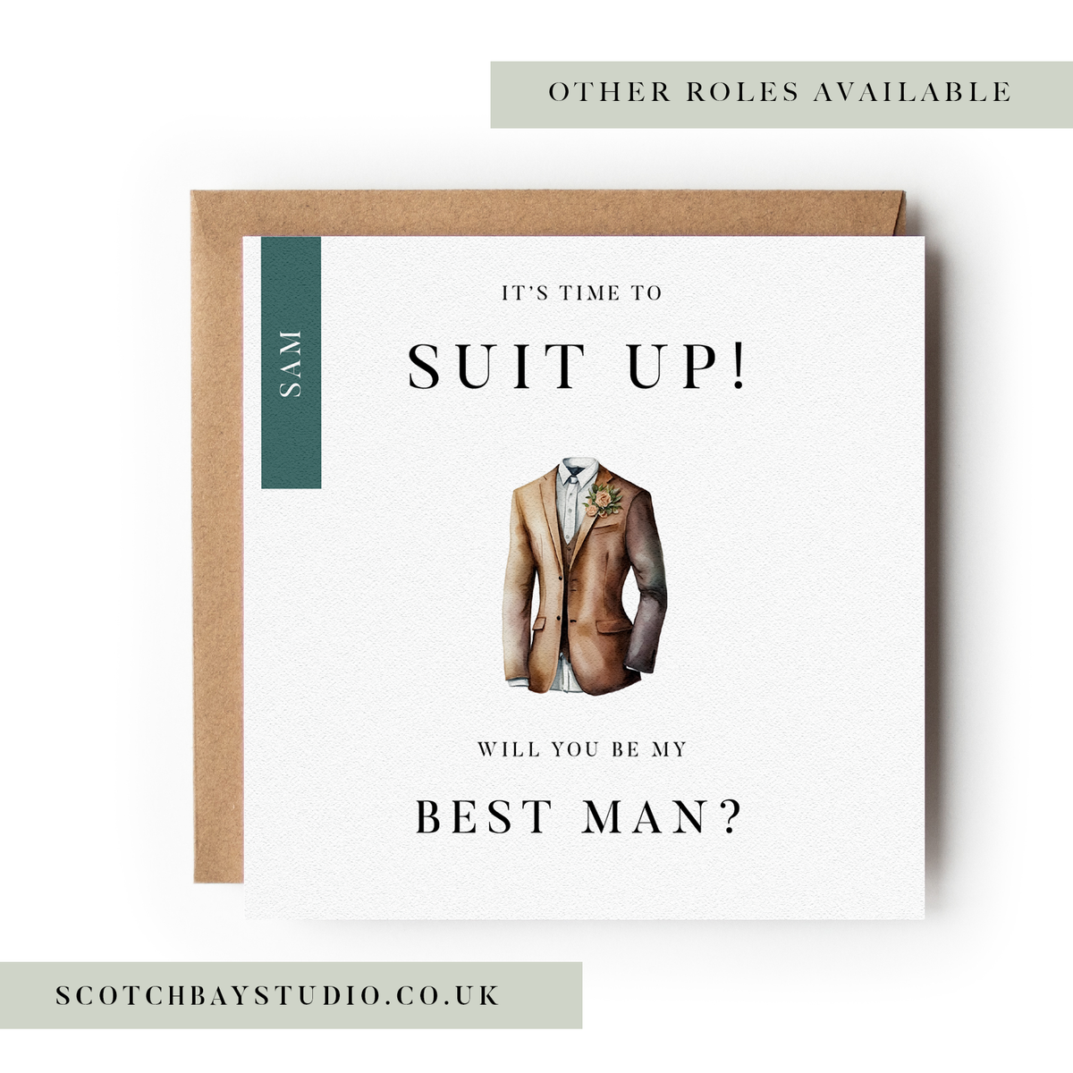 Wedding Proposal Card - Suit Up