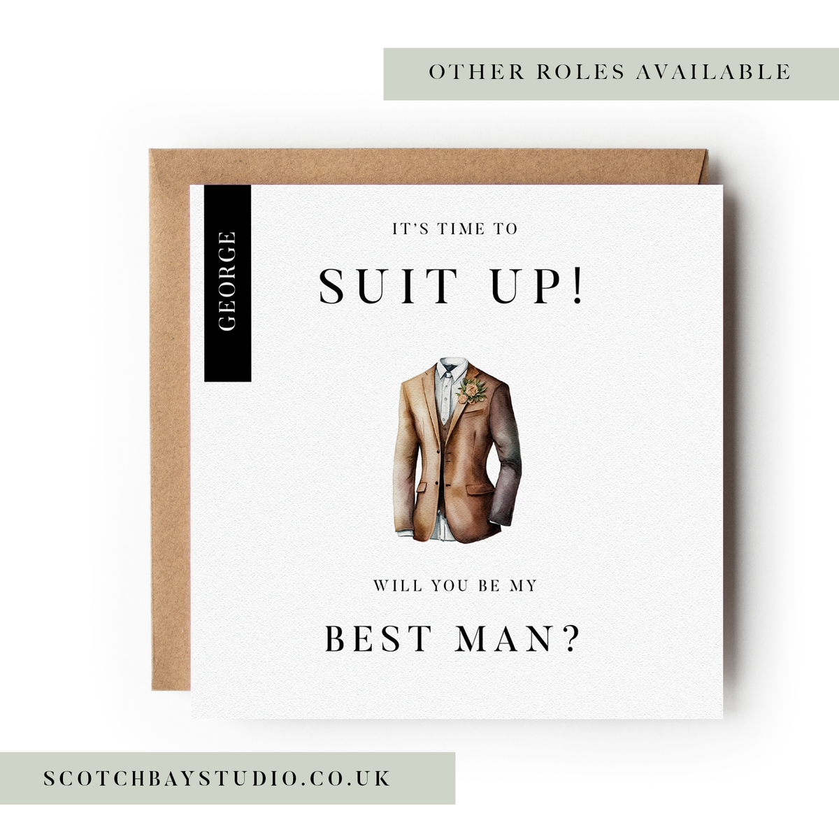Wedding Proposal Card - Suit Up