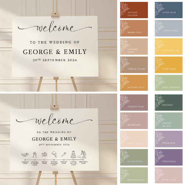 Full Colour Welcome Sign