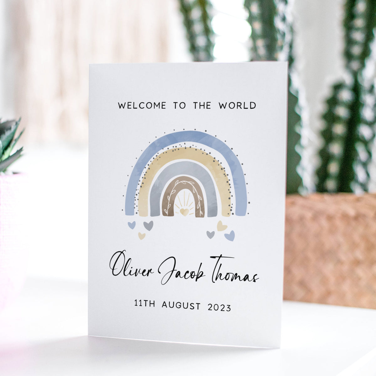 Rainbow Welcome Card