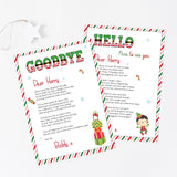 Personalised Elf Letter, Elf Arrival / Departure Letter & Envelope Set, Elf Announcement Set, Stocking Filler, North Pole Letter,