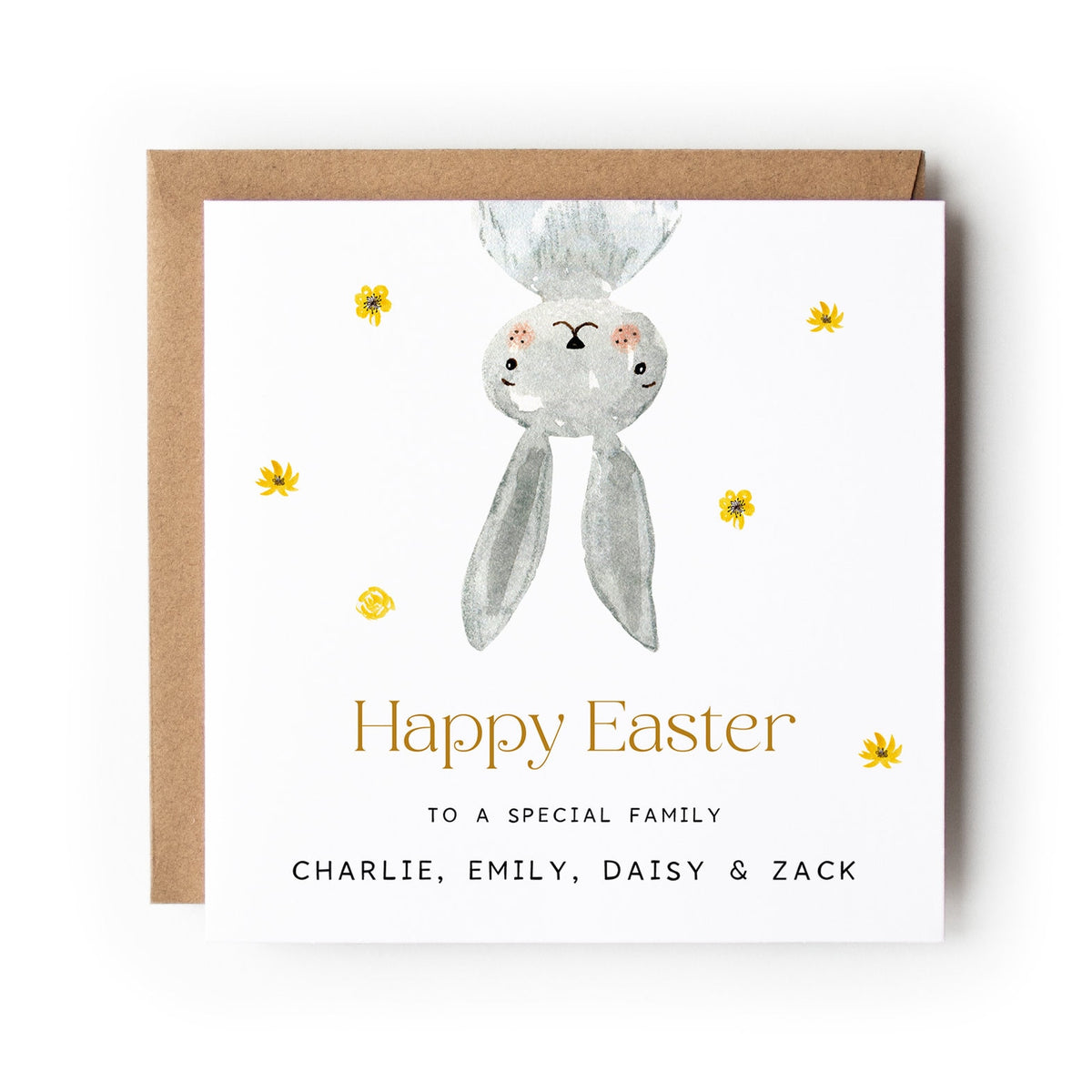 Personalised Easter Card Grandchild, Grandson, Granddaughter, Easter Card for Niece, Easter Card for Nephew, Easter Bunny.