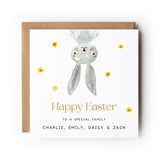 Personalised Easter Card Grandchild, Grandson, Granddaughter, Easter Card for Niece, Easter Card for Nephew, Easter Bunny.