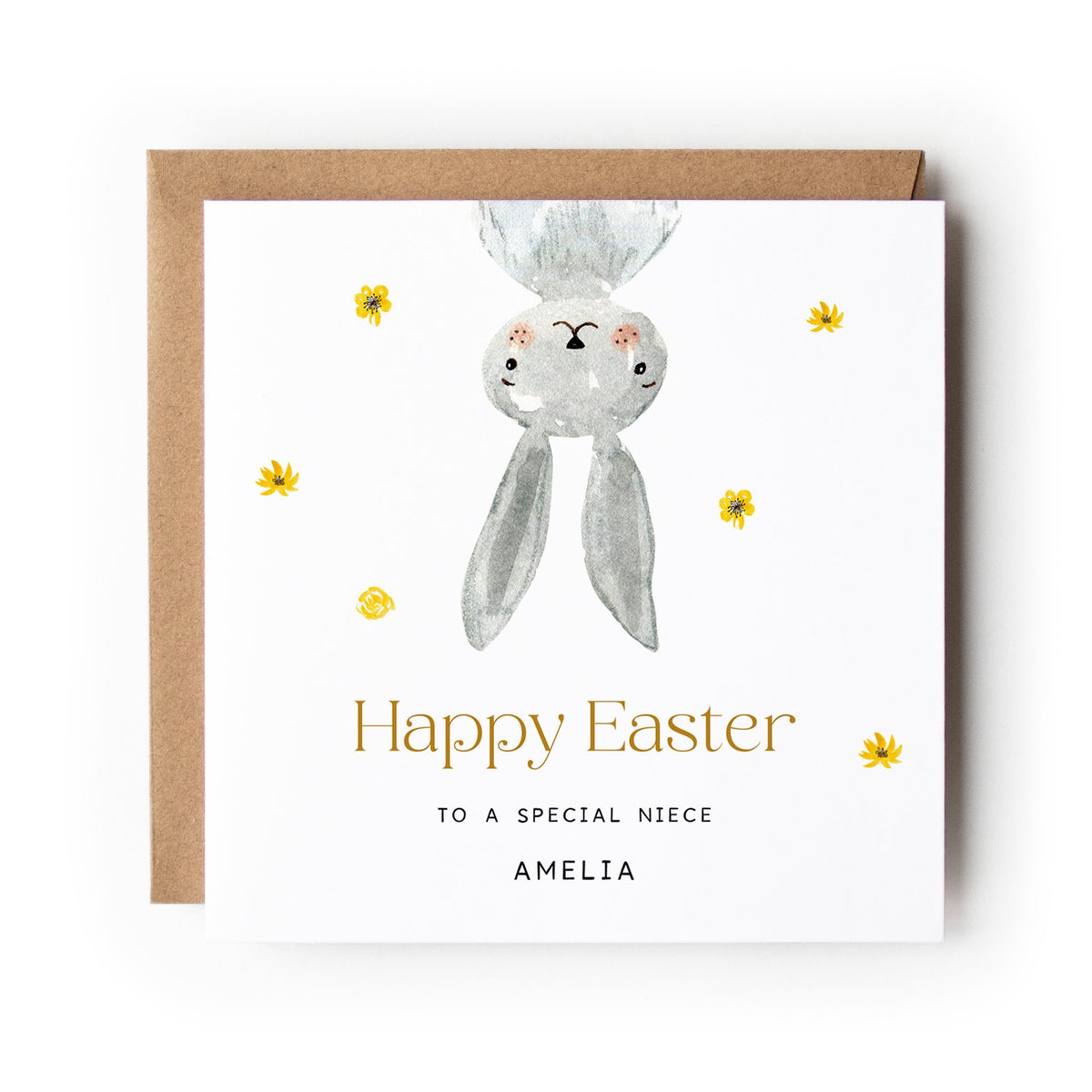 Personalised Easter Card Grandchild, Grandson, Granddaughter, Easter Card for Niece, Easter Card for Nephew, Easter Bunny.