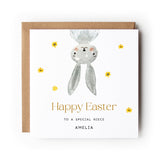 Personalised Easter Card Grandchild, Grandson, Granddaughter, Easter Card for Niece, Easter Card for Nephew, Easter Bunny.