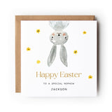 Personalised Easter Card Grandchild, Grandson, Granddaughter, Easter Card for Niece, Easter Card for Nephew, Easter Bunny.