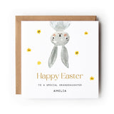 Personalised Easter Card Grandchild, Grandson, Granddaughter, Easter Card for Niece, Easter Card for Nephew, Easter Bunny.