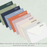 Wedding Invitation Pressed Flower Design, Floral Wedding Stationery, Wildflower Wedding Invites, Double Sided Invitations, Printed Invites