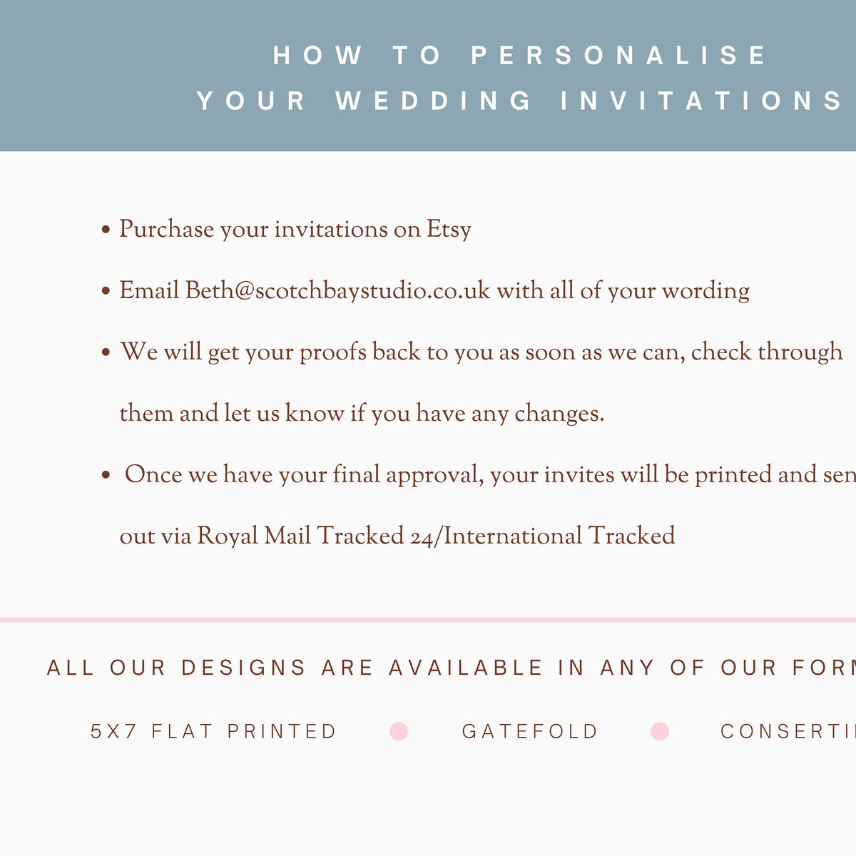 Wildflower Double Sided Invitations