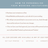 Wedding Invites, Hand Drawn Scribble Illustrations, Funky, Colourful, Whimsical, Double Sided Invitations, Modern Wedding Invitations.