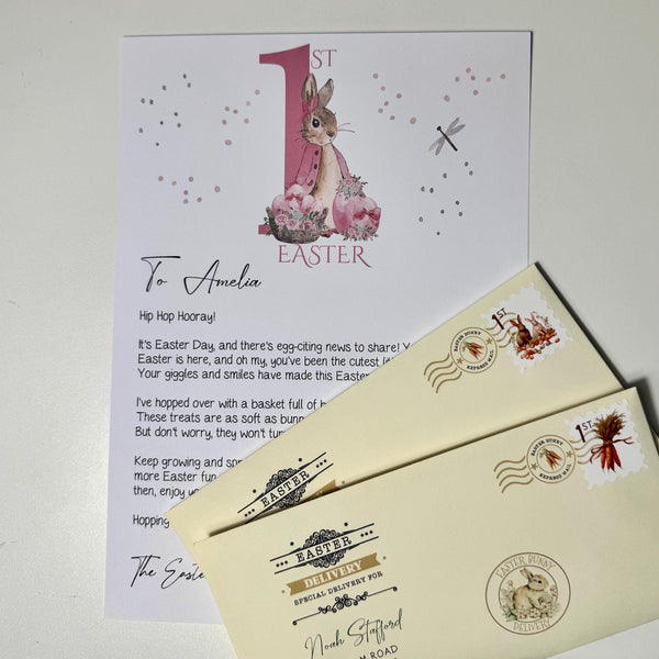 First Easter Bunny Letter, Letter from the Easter Bunny, Easter Rabbit, Easter Keepsake Gift, Easter Gift, Babies First Easter