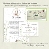 Personalised Easter Bunny Letter, Letter from the Easter Bunny, Easter Rabbit Certificate, Easter Keepsake Gift, Easter Gift, Easter Gift.