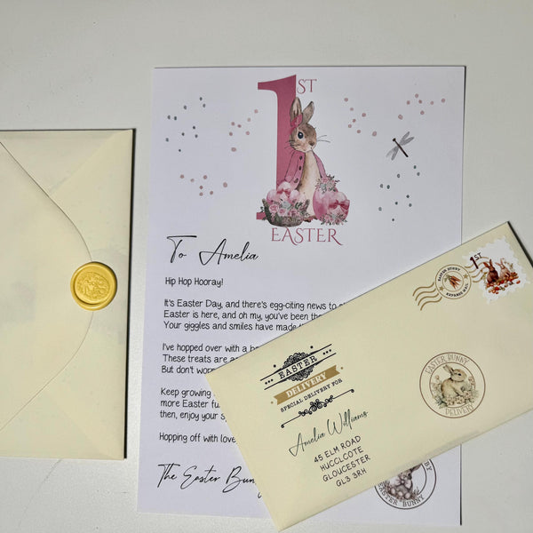 First Easter Bunny Letter, Letter from the Easter Bunny, Easter Rabbit, Easter Keepsake Gift, Easter Gift, Babies First Easter