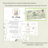 Personalised Easter Bunny Letter, Letter from the Easter Bunny, Easter Rabbit Certificate, Easter Keepsake Gift, Easter Gift.