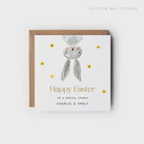 Personalised Easter Card Grandchild, Grandson, Granddaughter, Easter Card for Niece, Easter Card for Nephew, Easter Bunny.