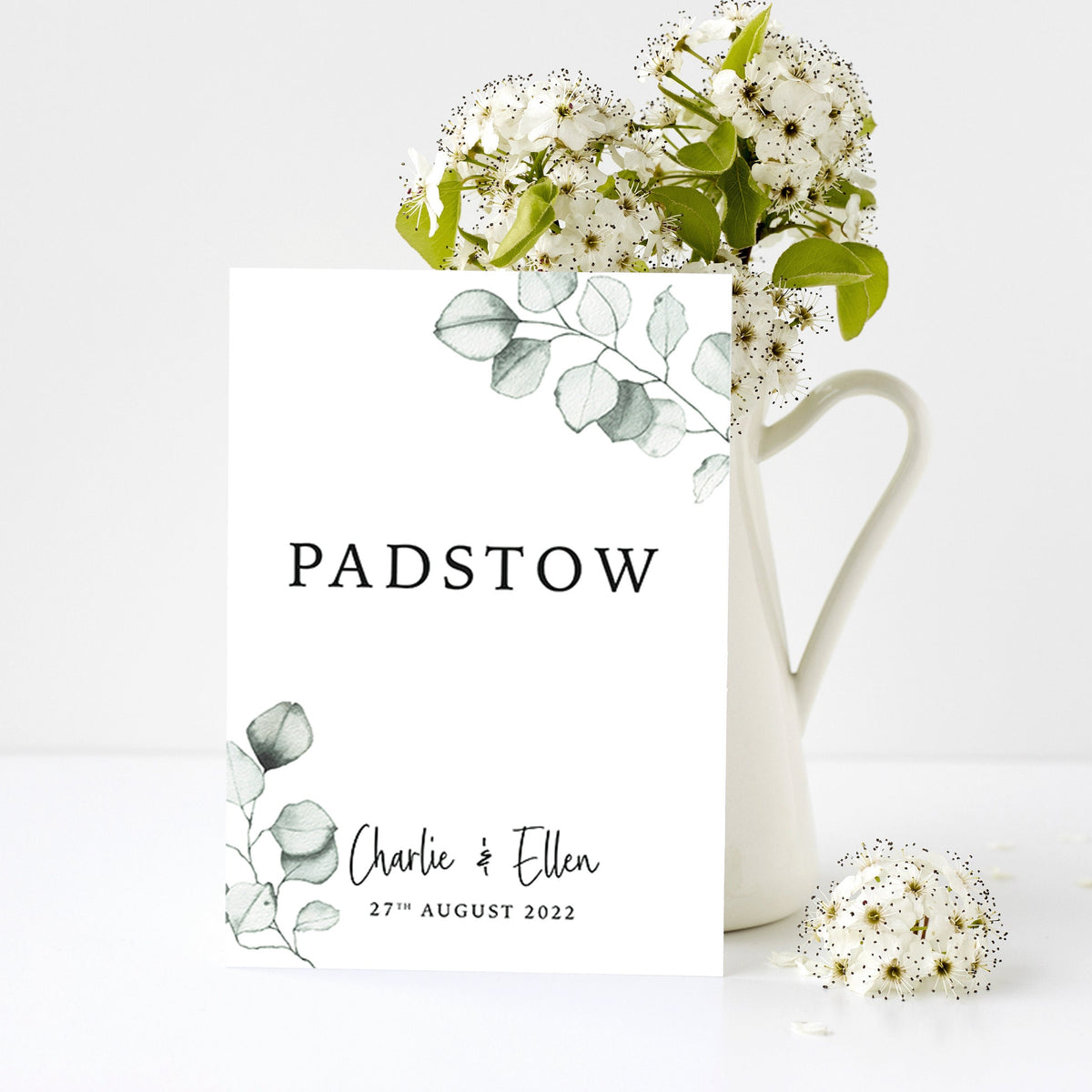 Eucalyptus Wedding Table Numbers, Double Sided, Table Number, Table Name, Wedding Table Decor, Wedding Decor, Wedding Signs, Table Cards.