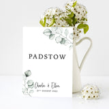 Eucalyptus Wedding Table Numbers, Double Sided, Table Number, Table Name, Wedding Table Decor, Wedding Decor, Wedding Signs, Table Cards.