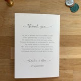 Wedding Order Of Service, 4 Page, Raw Edge Ribbon, A5, Wedding Schedule, Wedding Programs, Wedding Ceremony Booklet, Silk Ribbon.