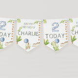 Personalised Dinosaur Birthday Bunting, Party Decor, Birthday Party, Dinosaur Birthday, Children's Party Decoration, Kids Birthday Banner,