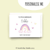 Personalised Birthday Card, Any Age, 1st, 2nd, 3rd, Granddaughter, Daughter, Niece, Sister, Special Girl, Little Princess, Keepsake Card.