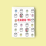 St Dwynwen Welsh Valentine's day Card, Sheep Card, Dydd Santas Dwynwen, 25th Jan, Cerdyn Cariad Cymraeg, Welsh Greeting Card, Welsh Gift.