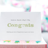 New Home Card, Congratulations on New Home, Happy New Home, Home Sweet Home, First Home Card, Housewarming Card, New House Personalised Card