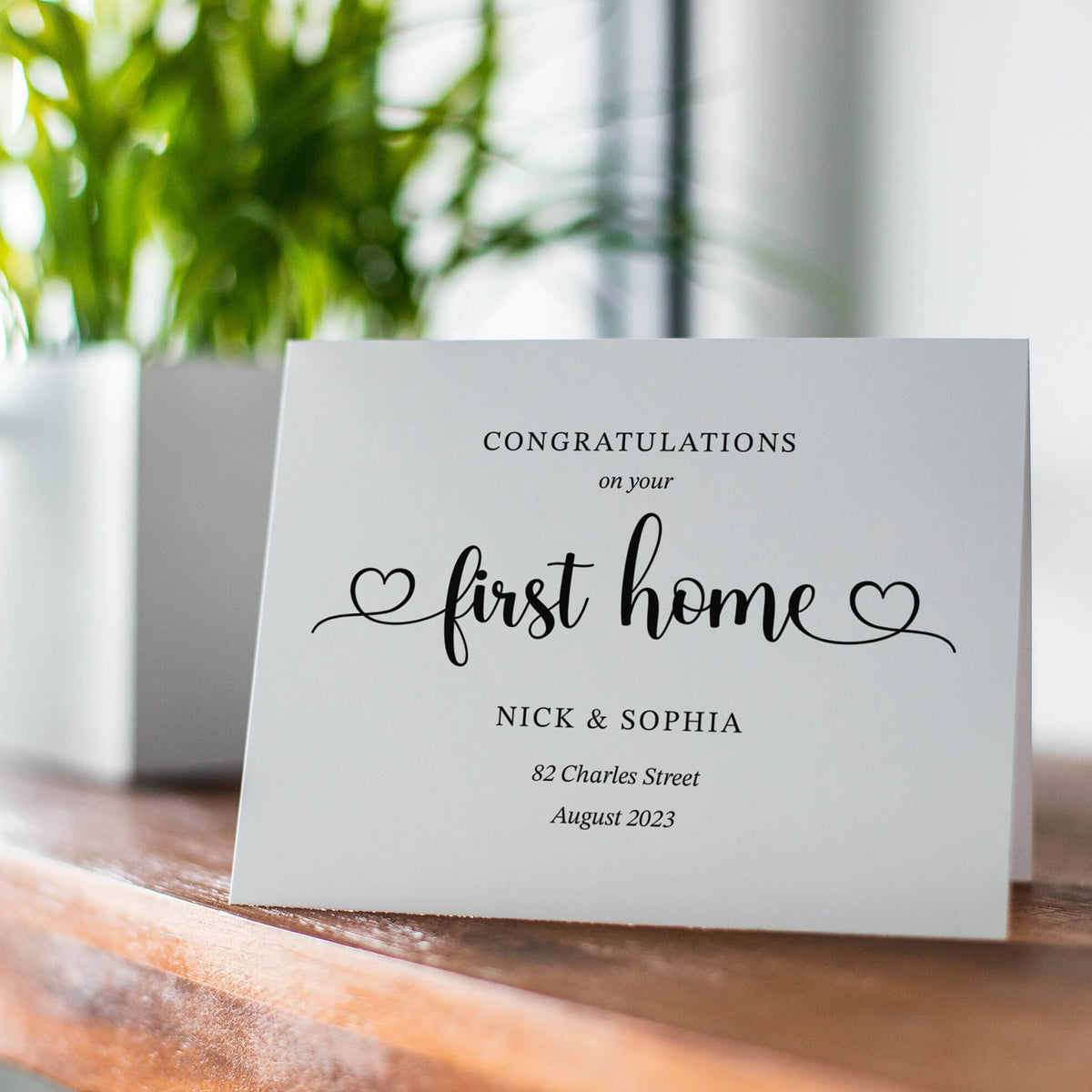 New Home Card, Congratulations on New Home, Happy New Home, Home Sweet Home, First Home Card, Housewarming Card, New House Personalised Card