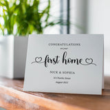 New Home Card, Congratulations on New Home, Happy New Home, Home Sweet Home, First Home Card, Housewarming Card, New House Personalised Card