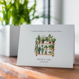 New Home Card, Congratulations on New Home, Happy New Home, Home Sweet Home, First Home Card, Housewarming Card, New House Houseplant Card
