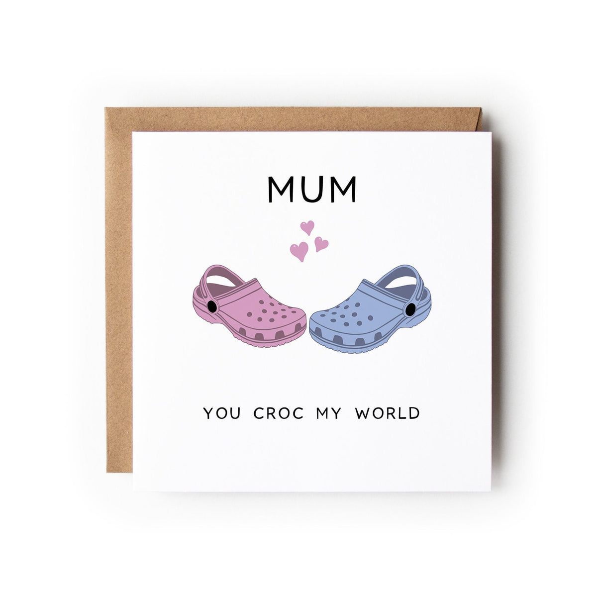 Personalised Croc Card, Happy Mother’s Day Card, Mother’s Day Card, Mum Nanny Step-Mum Great-Nan Mothers Day Card, Step Mum Card.