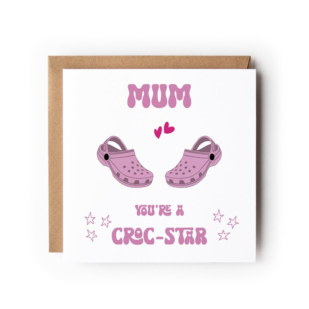 Personalised Croc Card, Happy Mother’s Day Card, Mother’s Day Card, Mum Nanny Step-Mum Great-Nan Mothers Day Card, Step Mum Card.