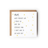 Funny Mother's Day, Happy Mother’s Day Card, Mother’s Day Card, Mum Nanny Step-Mum Great-Nan Mothers Day Card, Step Mum Card.