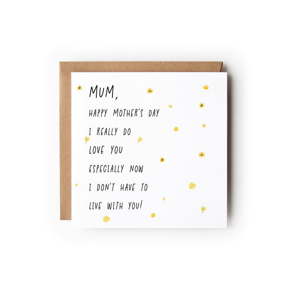 Funny Mother's Day, Happy Mother’s Day Card, Mother’s Day Card, Mum Nanny Step-Mum Great-Nan Mothers Day Card, Step Mum Card.